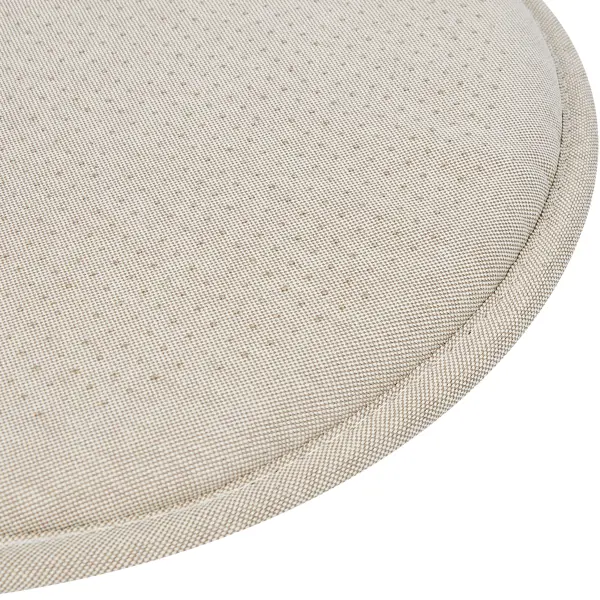 Подушка для стула Linen Way Elegan D36 см нескользящая цвет бежевый