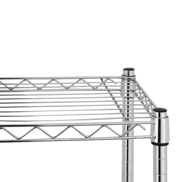 Стеллаж сетчатый металл 6 полок 90x180x35 см цвет хром нагрузка на полку 50 кг