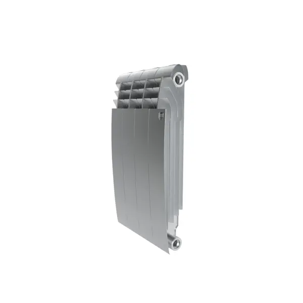 Радиатор секционный Royal Thermo Biliner 500/87 4 секции боковое подключение биметалл серый