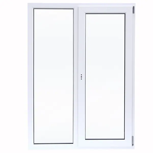 Окно пластиковое ПВХ VEKA двустворчатое 1200x1000 мм (ВхШ) двухкамерный стеклопакет белый/белый