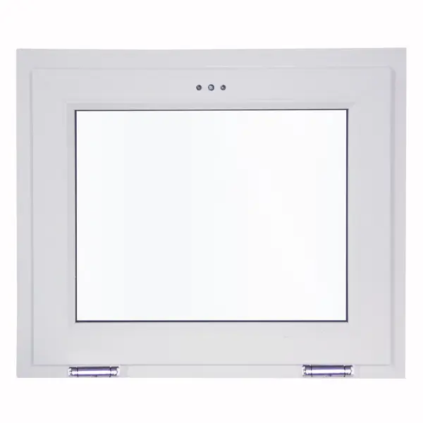 Окно пластиковое ПВХ VEKA одностворчатое 640x870 мм (ВxШ) фрамуга двуxкамерный стеклопакет белый/белый