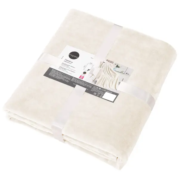 Плед Inspire Flandria 200x220 см микрофибра цвет экрю Cream 5