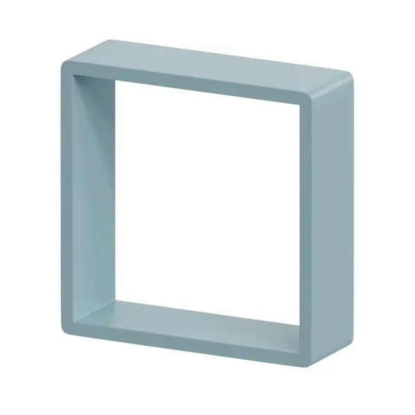 Полка настенная Spaceo 20x20 см/24x24 см/28x28 см МДФ цвет синий 3 шт
