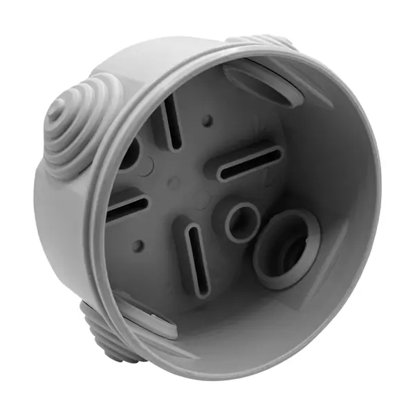 Распределительная коробка открытая Lexman D 65x35 мм 4 ввода IP55 цвет серый