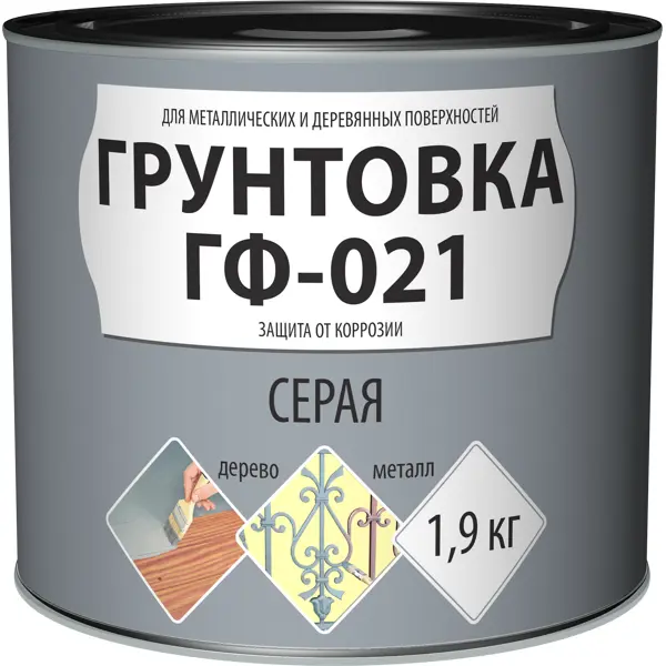 Грунтовка Empils ГФ-021 цвет серый 1.9 кг