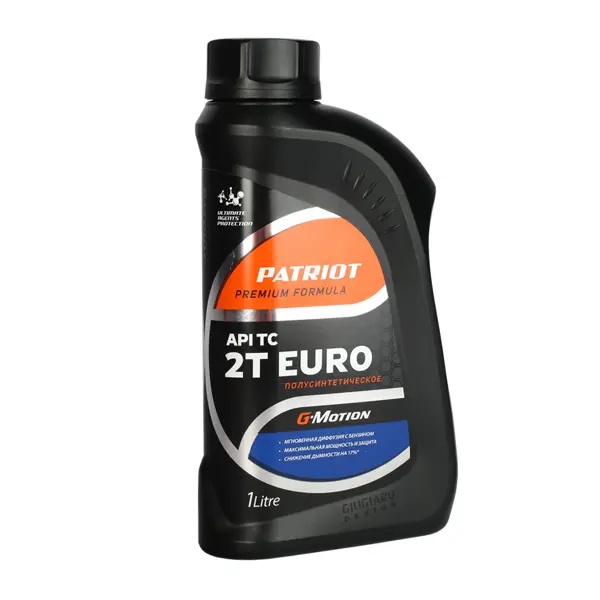 Масло моторное для двухтактных двигателей Patriot G-motion Euro полусинтетическое, 1 л