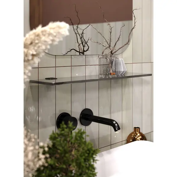 Полка для ванной Omega Glass NNSP6 12x41.2 см стекло