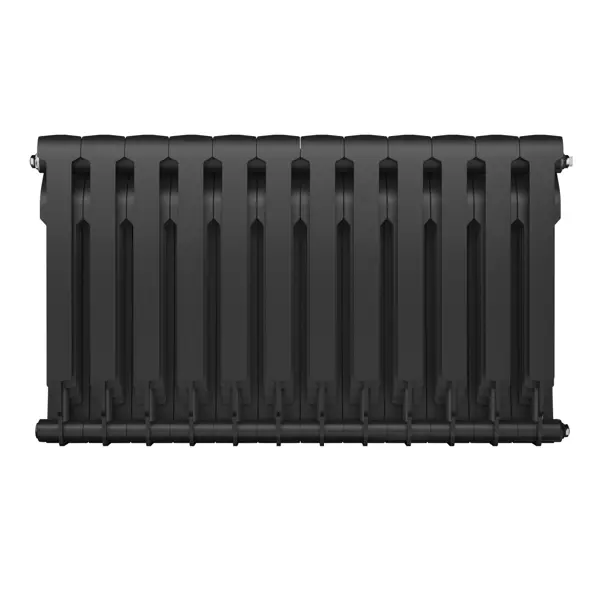 Радиатор секционный Royal Thermo BiLiner B 500/87 12 секций боковое подключение биметалл черный