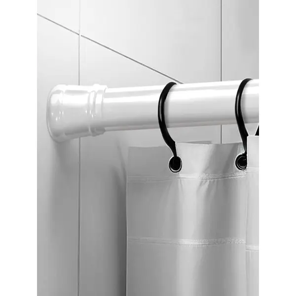 Карниз для ванной Bath Plus телескопический 122-218 см цвет белый