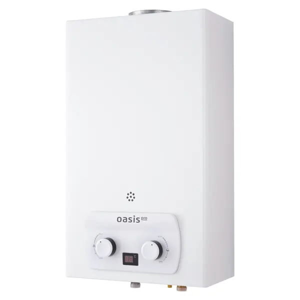 Проточный газовый водонагреватель Oasis Pro P-10 20 кВт 10 л/мин белая