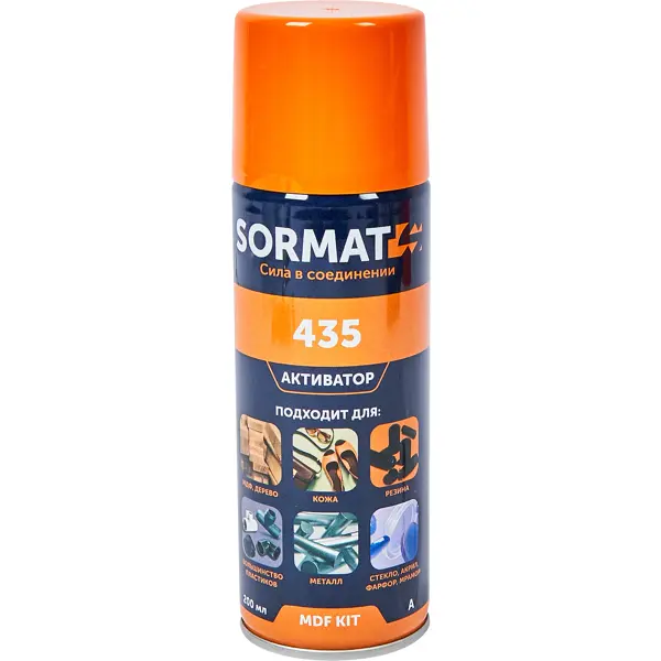 Суперклей - набор для экспресс склеивания Sormat MDF KIT 435 35 гр + 200 мл