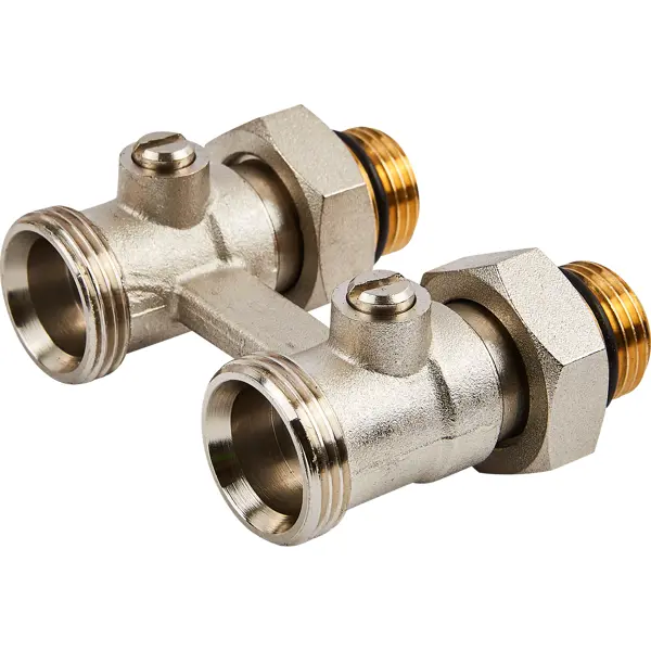 Узел нижнего подключения прямой Н-образный Спец 1/2"x3/4" латунь
