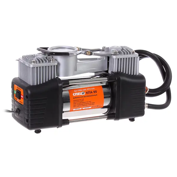 Компрессор автомобильный Спец КПА-90, 85 л/мин