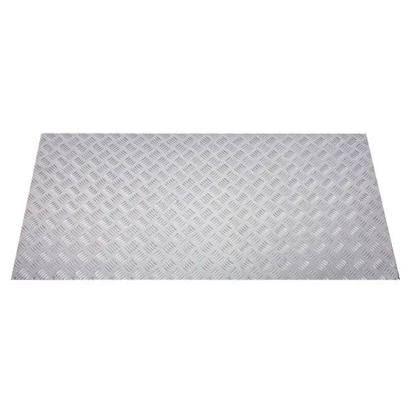 Лист рифленый квинтет АМг2 1.5x600x1200 мм, алюминий
